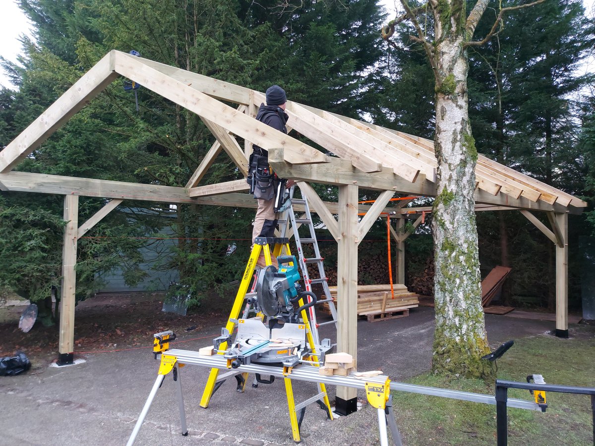 Softwood carport 