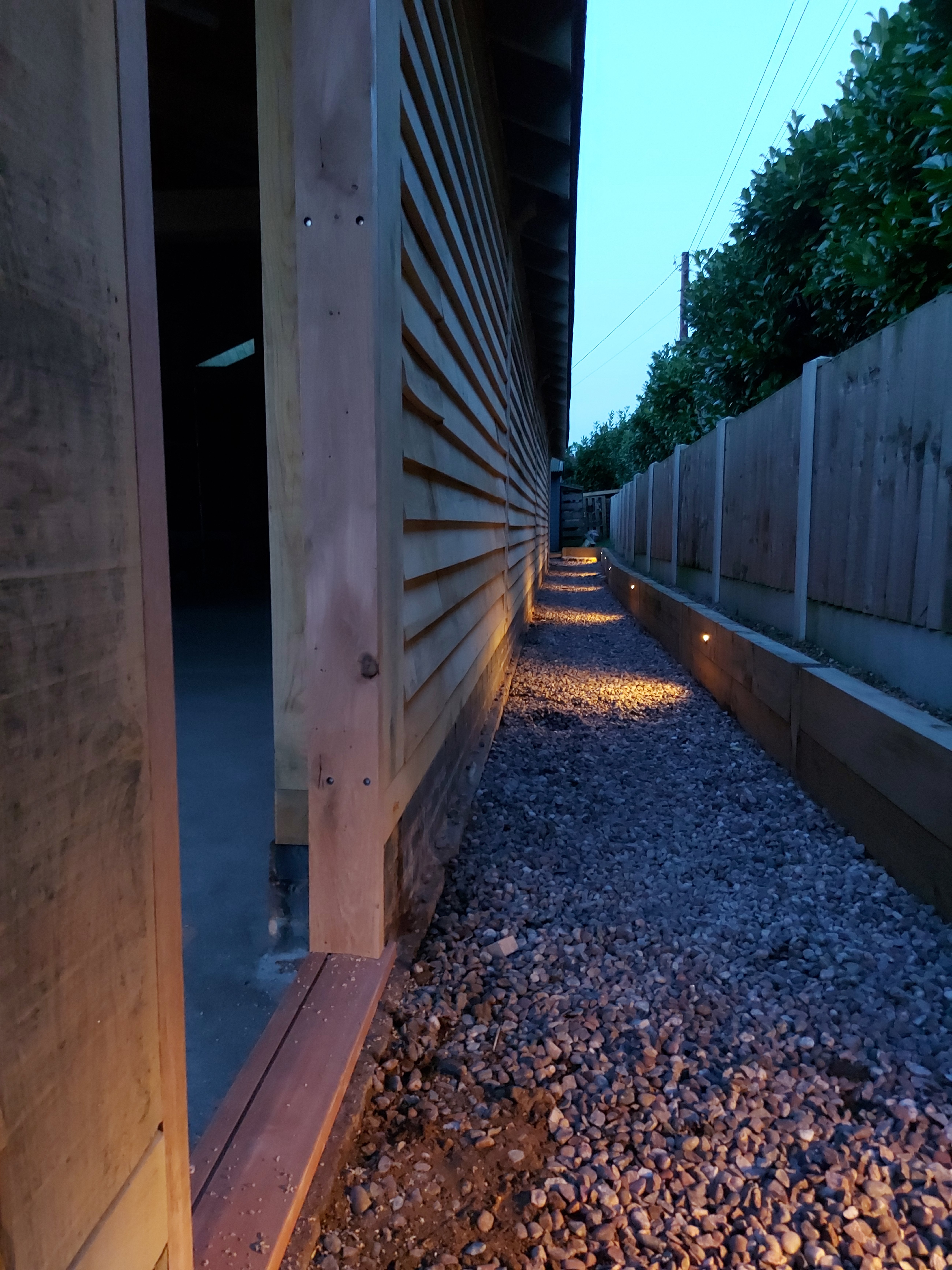 Oak frame cladding