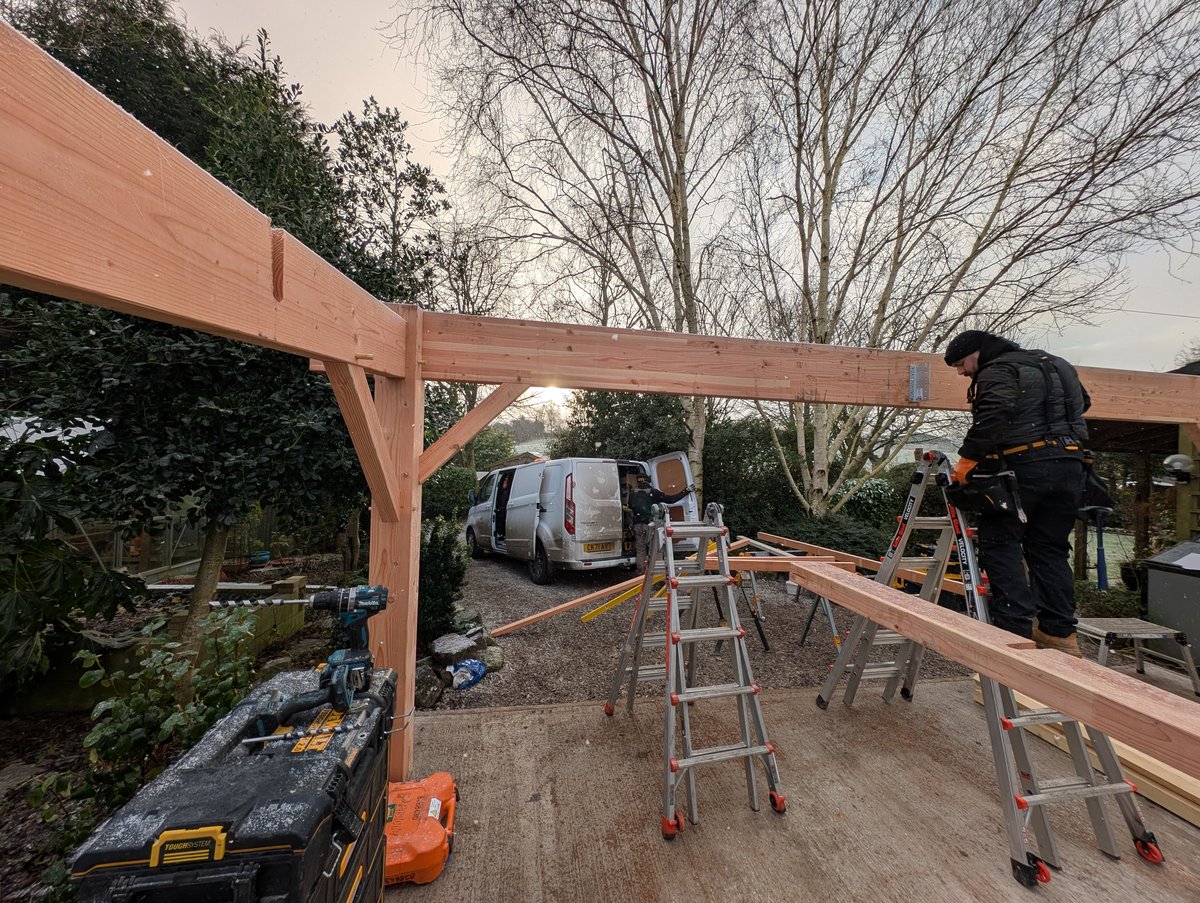 Douglass fir carport (6mx6m)